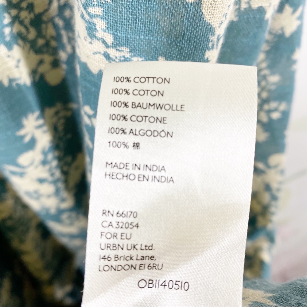 NEW Free People Ellie Floral Boho Prairie Cottagecore Tier Maxi Cotton Dress XS - Picture 15 of 15
